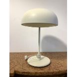 A mid century style table lamp with mushroom shade, H53cm