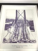The Opening of the Forth Road Bridge September 1964, original photograph, signed bottom right,