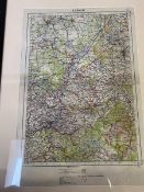 A circa 1940 map entitled Liege showing area around Maastricht including parts of Netherlands,