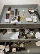 A quantity of wrist watches including a Mont Blanc (?), Avi-3, an AK Homme, Timex, Roma etc (a lot)