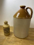 An early 20thc Niblett and Co. of Straud and Swindon Ginger Beer stoneware bottle, measures 18cm and