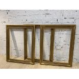 A set of three moulded gilt frames internal measurement 102cm x 76cm (3)