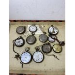 A quantity of silver cased pocket watches including those by Joseph Johnson Liverpool, John