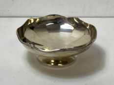 A 1920's Birmingham silver footed bowl, measures 4cm x 10.5 cm and weighs 77g