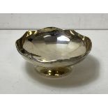 A 1920's Birmingham silver footed bowl, measures 4cm x 10.5 cm and weighs 77g