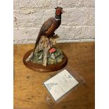 A Border Fine Arts sculpture Woodland Majesty with a certificate of authenticity, measures 27cm