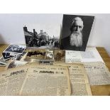 A collection of photographs likely involving Carvenom Farm with associated paperwork involving the