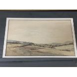 M Fewster, rural landscape, watercolour, signed and dated 1910 bottom left, measures 18cm x 31cm