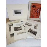 A quantity of prints including Dutch scenes, city scenes, cartoons, etc (a lot)