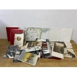 A mixed lot including three tourist maps number 40, 48 and 41.49, a quantity of postcards, also
