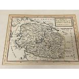 A 17thc map, The Shire of Renfrew with Cunningham the North part of Shire of Ayre by H Moll