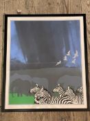 Sharp, The Egrets Fly so High, limited edition print 141/200, signed and dated '87 bottom right,