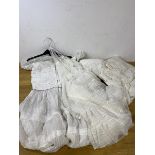 Three vintage christening gowns and communion dress (a lot)