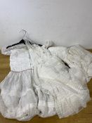 Three vintage christening gowns and communion dress (a lot)