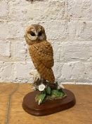 A Wild Track Inveralmond Perth sculpture of owl, measures 24cm high