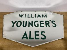 A William Younger's Ale pub mirror a/f, measures 40cm x 68cm