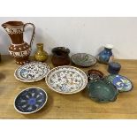 A collection of Studio Pottery including Sitson Pottery Cairns, measures 10cm high, Chelsea