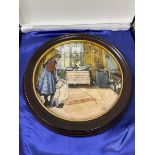 A Royal Copenhagen wall plaque The Kitchen Number 4641/9500 , measures 20cm diameter, in original