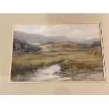 H G Warraek, Country landscape with stream, watercolour, signed and dated bottom right October 1919,
