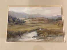 H G Warraek, Country landscape with stream, watercolour, signed and dated bottom right October 1919,