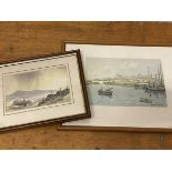 A Robertson, St Monans, Fife, watercolour, signed bottom right, measures 16.5cm x 24cm and another