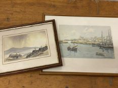 A Robertson, St Monans, Fife, watercolour, signed bottom right, measures 16.5cm x 24cm and another