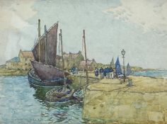 Robert McGown Coventry A.R.S.A., R.S.A. (Scottish, 1855-1914), In Harbour, signed lower left,