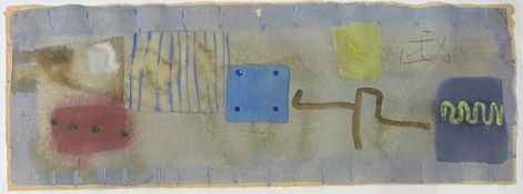 •Eva Lockey (b. 1952), Abstract Composition, mixed media, signed and dated 1990 verso, framed.