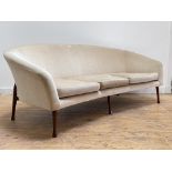 Guy Rodgers, a 'Frisco Bay' curvelinear three seater sofa, 1960's, with three squab cushions,