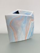 •Ben Arnup (British, b. 1954), A stoneware trompe l'oeil slabware sculpture, with "agate"