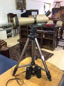 A Kowa TSN-1 multi-coated lens on tripod support, measures 78cm high (approximately when on