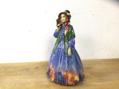 A Royal Doulton china figure Clarissa, measures 26cm high