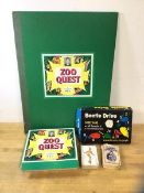 A Zoo Quest vintage board game inspired by Sir David Attenborough, by arrangement with the BBC, also