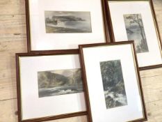 A collection of four C Russell vintage prints, two of Oban, one of Glen Nant and one of Cairsaig,