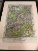 Circa 1940 map entitled Liege, showing area around Maastricht including parts of The Netherlands,
