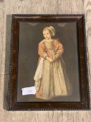 After Cornelius De Vos, Little Girl with a Bell, reproduction print, measures 31cm x 23cm