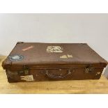 A vintage travelling case measures 17cm x 72cm x 37cm