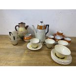 A mixed lot of china including 1920's / 30's Victoria Czechoslovakia coffee pot, measures 18cm high,