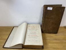 The Works of the learned Isaac Barrow, volumes I and II, published 1700, a/f
