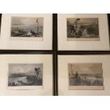 Canadian Interest:- a set of four 19thc prints, to include View from the Citadel of Quebec, Fort