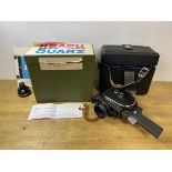 A Quarz-2M Soviet motion picture camera with original box, travelling case and instructions ( in