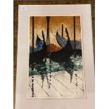 Pamela Knight, Lagoon Creatures 3, screen print, signed and dated 2000 bottom right, measures 51cm x