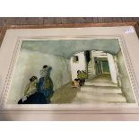 W Russell Flint, The Parrot, artists proof, signed bottom right, measures 34cm x 49cm