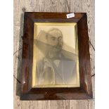 Photograph of gentlemen in rosewood frame, measures 38cm x 24cm