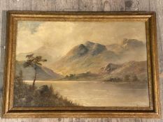 F Jamieson, River Ness Inverness, oil, signed bottom right, paper label verso, measures 39cm x 59cm