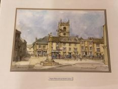 Elizabeth Chalmers, Stow on the Wold, watercolour, signed bottom right, measures 25cm x 35cm