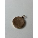 A Chester hallmarked locket marked 9ct, weighs 3.02 grammes