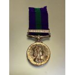 General Service medal 1918-62 clap Malaya (23332924 CFN J.M. GIBSON. R.E.M.E.)