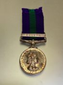 General Service medal 1918-62 clap Malaya (23332924 CFN J.M. GIBSON. R.E.M.E.)
