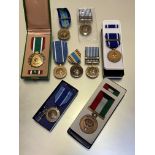 United and Foreign awards. UN Korea medals x 2, Former Yugoslavia, Emergency Force UNEF, Central